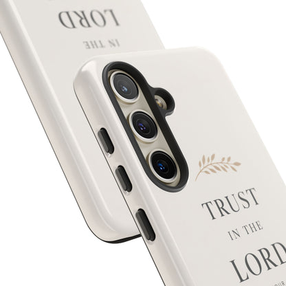 Proverbs 3:5 Christian Phone Case Trust in the Lord Minimalist Faith Cover