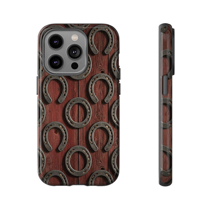 Rustic Horseshoe Western Phone Case – Cowboy Country Ranch Tough Case