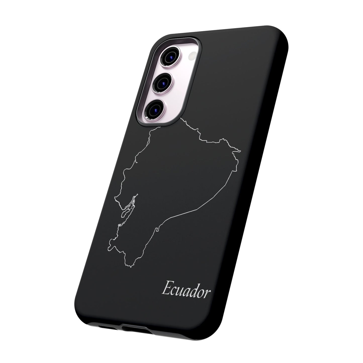 Ecuador Outline Phone Case – Minimal Country Map Tough Case (iPhone, Samsung, Pixel)