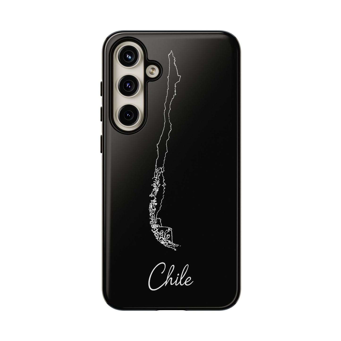 Chile Outline Phone Case – Minimal Country Map Tough Case (iPhone, Samsung, Pixel)