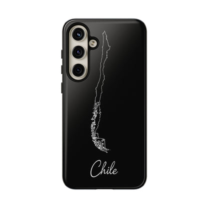 Chile Outline Phone Case – Minimal Country Map Tough Case (iPhone, Samsung, Pixel)
