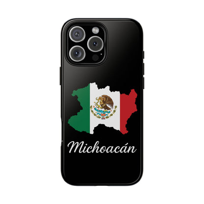 Michoacán Mexico Flag Map Phone Case | Mexican American Pride Tough Case for iPhone & Samsung