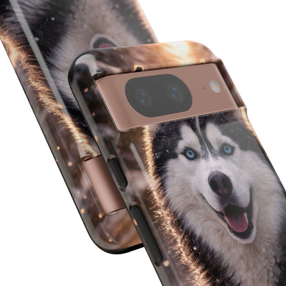 Siberian Husky Tough Phone Case | Blue Eyes Dog Cover Protective iPhone Case