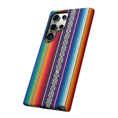 Serape Stripe Phone Case – Colorful Mexican Blanket Pattern Tough Case