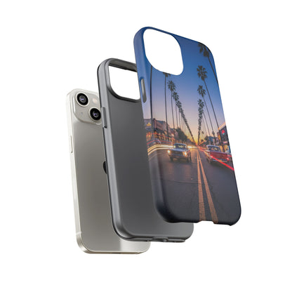 LA Sunset Boulevard Phone Case | Palm Tree Sunset Aesthetic | City Night Tough Case