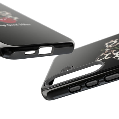 Cherry Cow Print Phone Case | Coquette Bow Aesthetic iPhone & Samsung Tough Case