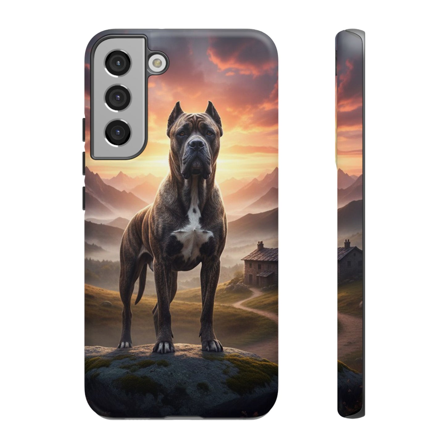Cane Corso Phone Case – Guard Dog Sunset Tough Case (iPhone, Samsung, Pixel) | Dog Lover Gift