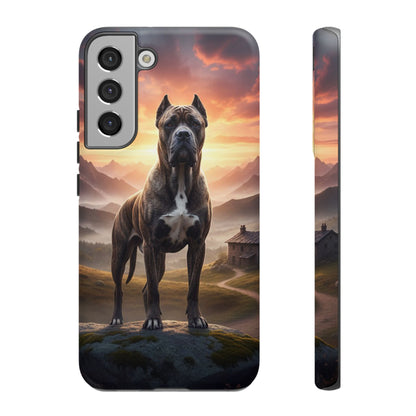 Cane Corso Phone Case – Guard Dog Sunset Tough Case (iPhone, Samsung, Pixel) | Dog Lover Gift