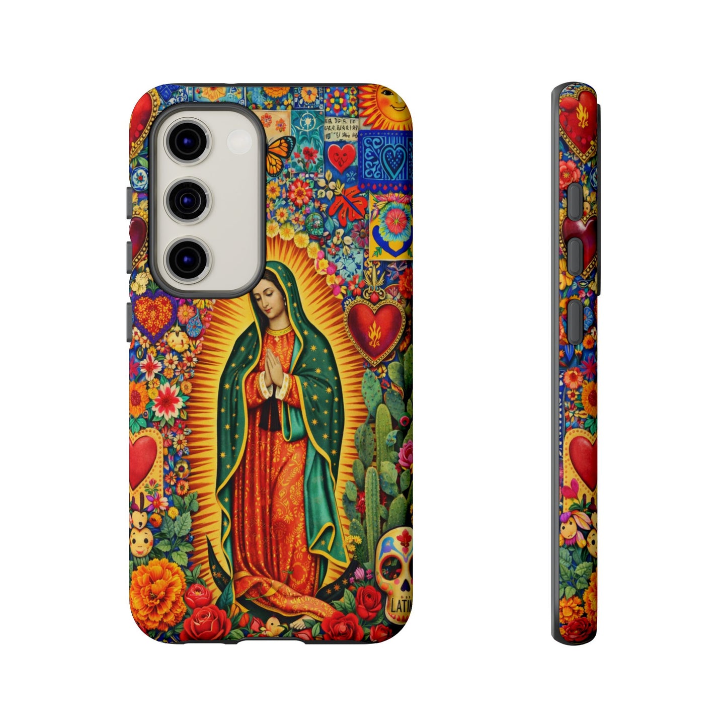 Virgin Mary Guadalupe Phone Case Mexican Folk Art Tough Cover iPhone Samsung