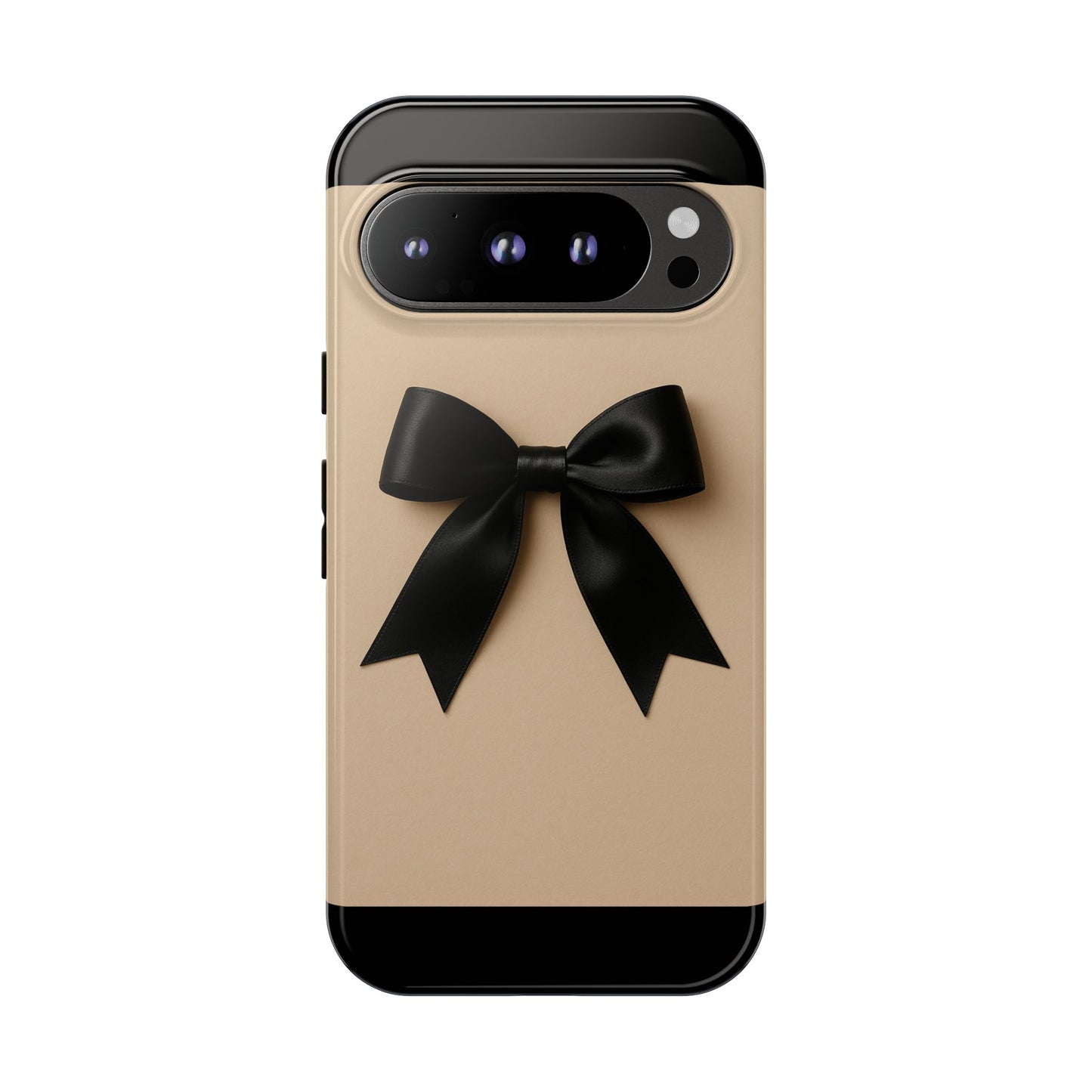 Black Bow Phone Case | Elegant Coquette Bow Design | Chic Neutral Tough Case for iPhone & Samsung