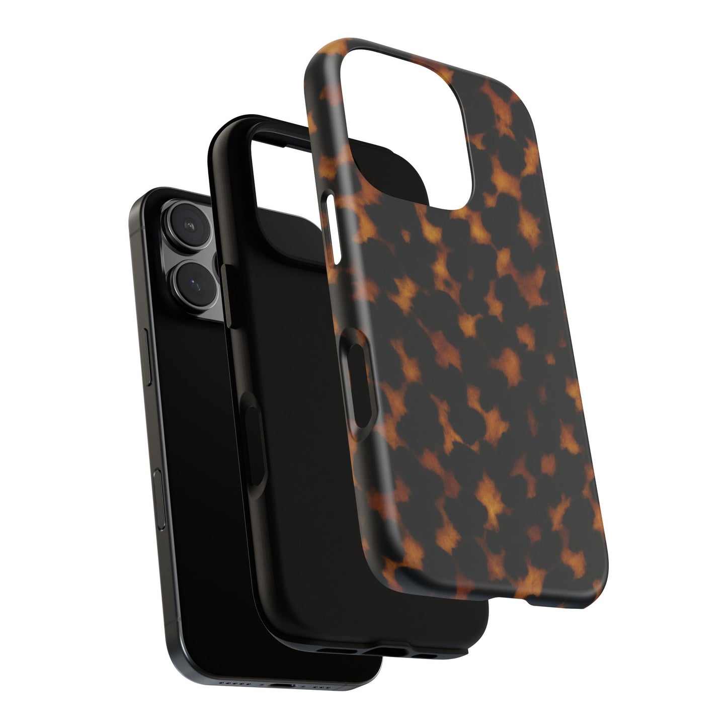 Tortoiseshell Phone Case – Brown Leopard Pattern Luxury Tough Protective Case