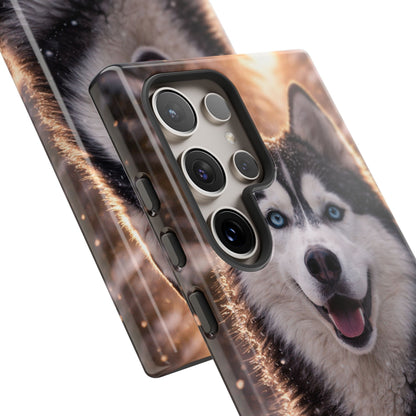 Siberian Husky Tough Phone Case | Blue Eyes Dog Cover Protective iPhone Case