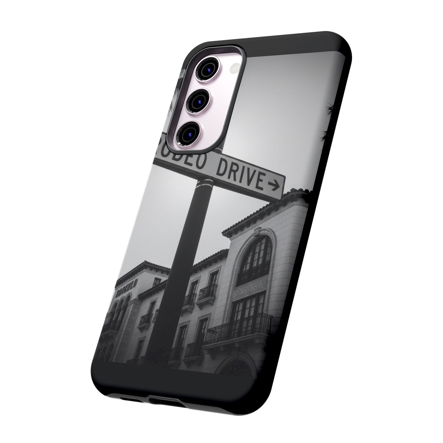 Rodeo Drive Phone Case | Los Angeles Aesthetic Black & White Photography | Luxury LA Street Tough Case for iPhone & Samsung