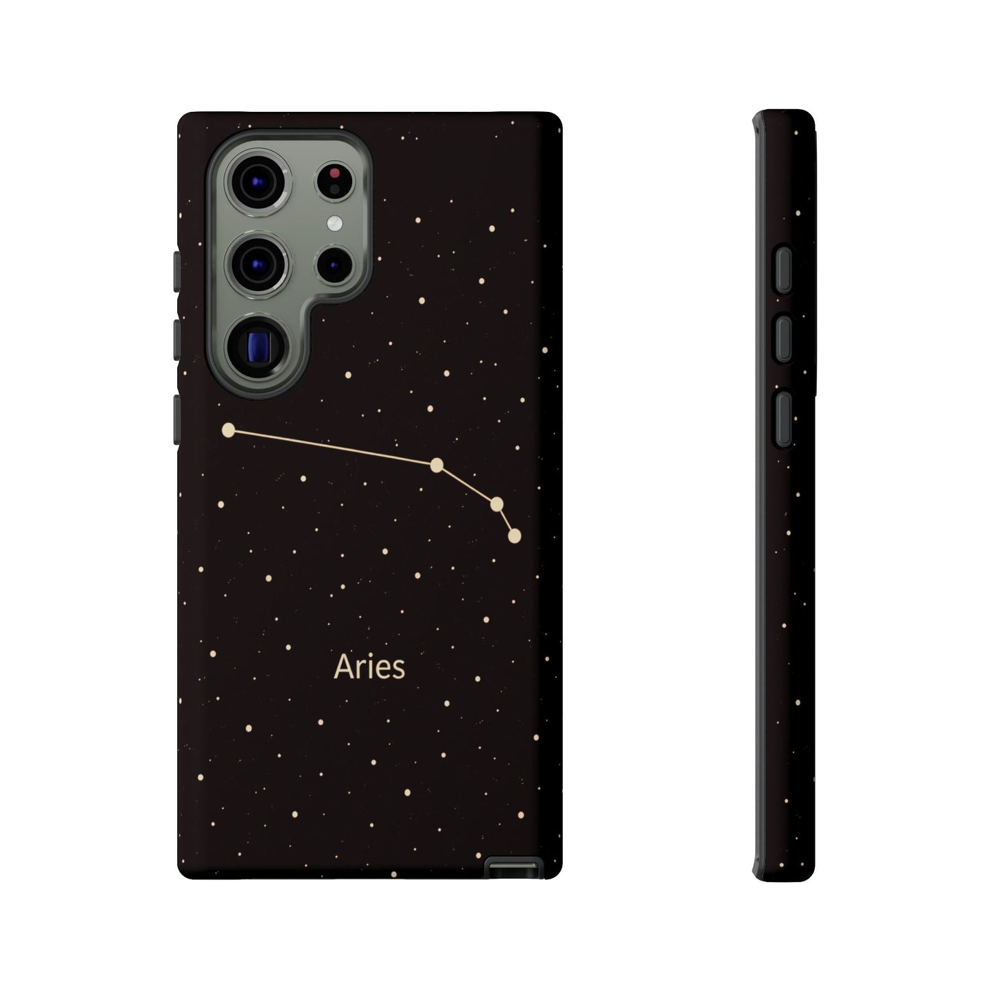 Aries Zodiac Constellation Phone Case – Luxe Gold Celestial Cover