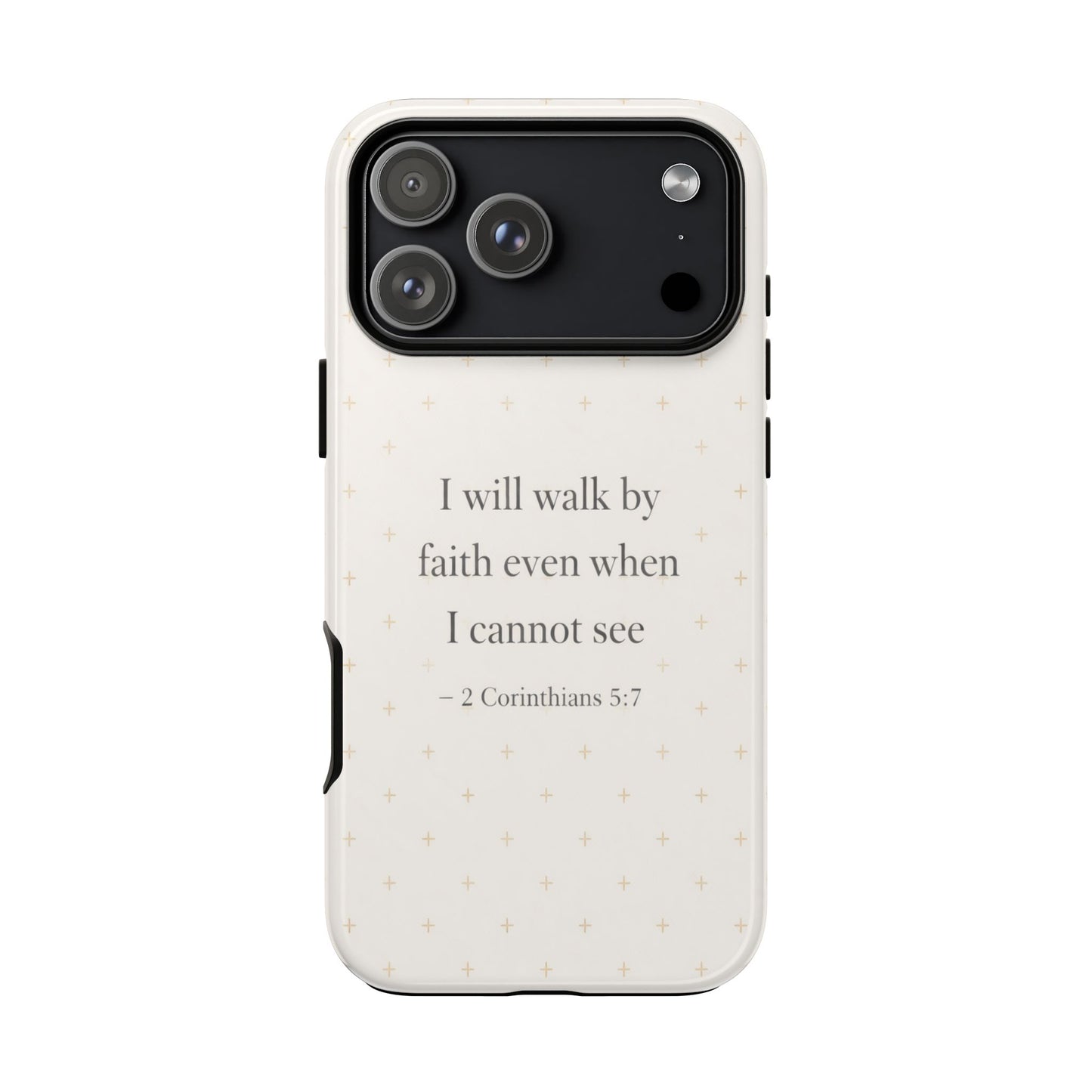 Walk by Faith Phone Case 2 Corinthians 5:7 Christian Bible Cover