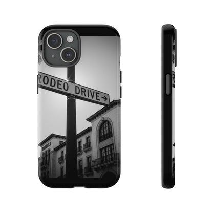 Rodeo Drive Phone Case | Los Angeles Aesthetic Black & White Photography | Luxury LA Street Tough Case for iPhone & Samsung