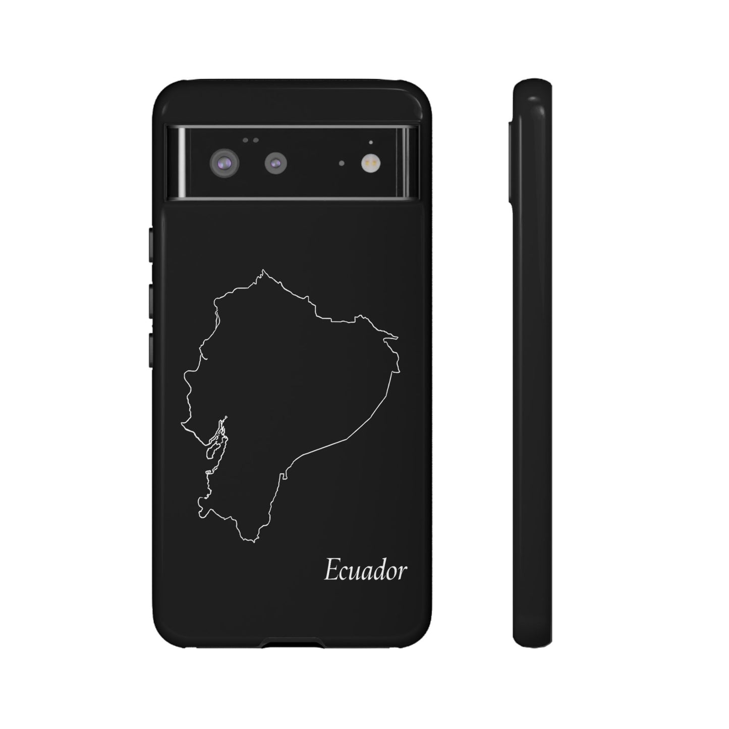 Ecuador Outline Phone Case – Minimal Country Map Tough Case (iPhone, Samsung, Pixel)