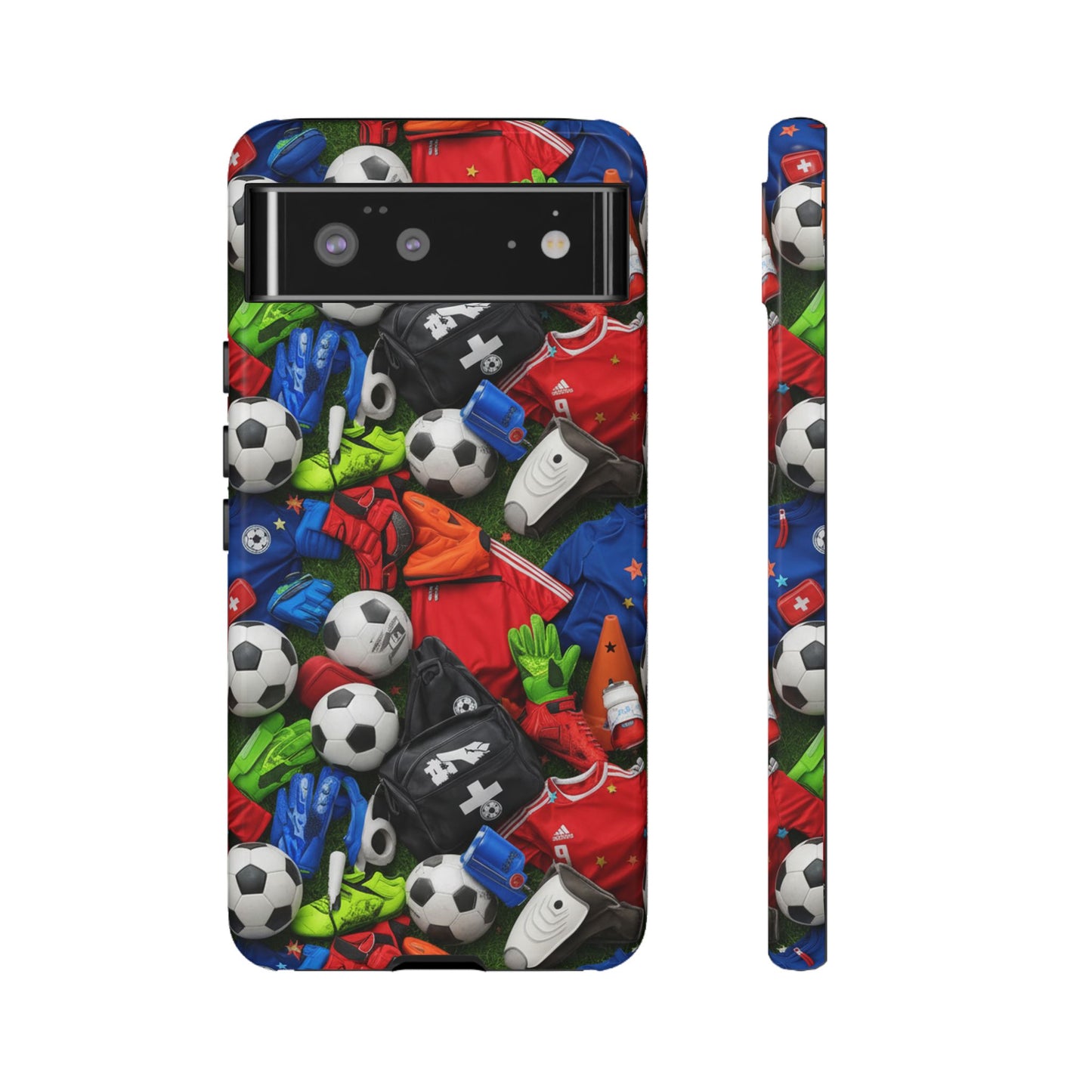 Soccer Ball Pattern Phone Case – Sports Fan Tough Protective Game Day Case