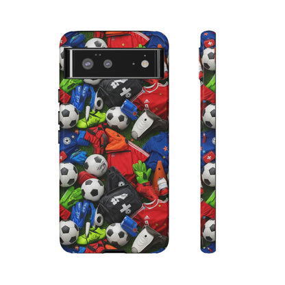 Soccer Ball Pattern Phone Case – Sports Fan Tough Protective Game Day Case