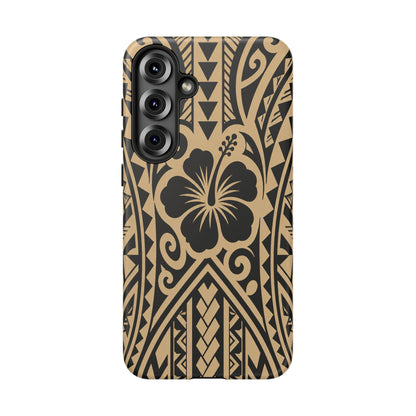 Polynesian Tribal Hawaiin Hibiscus Phone Case for iPhone Samsung Galaxy