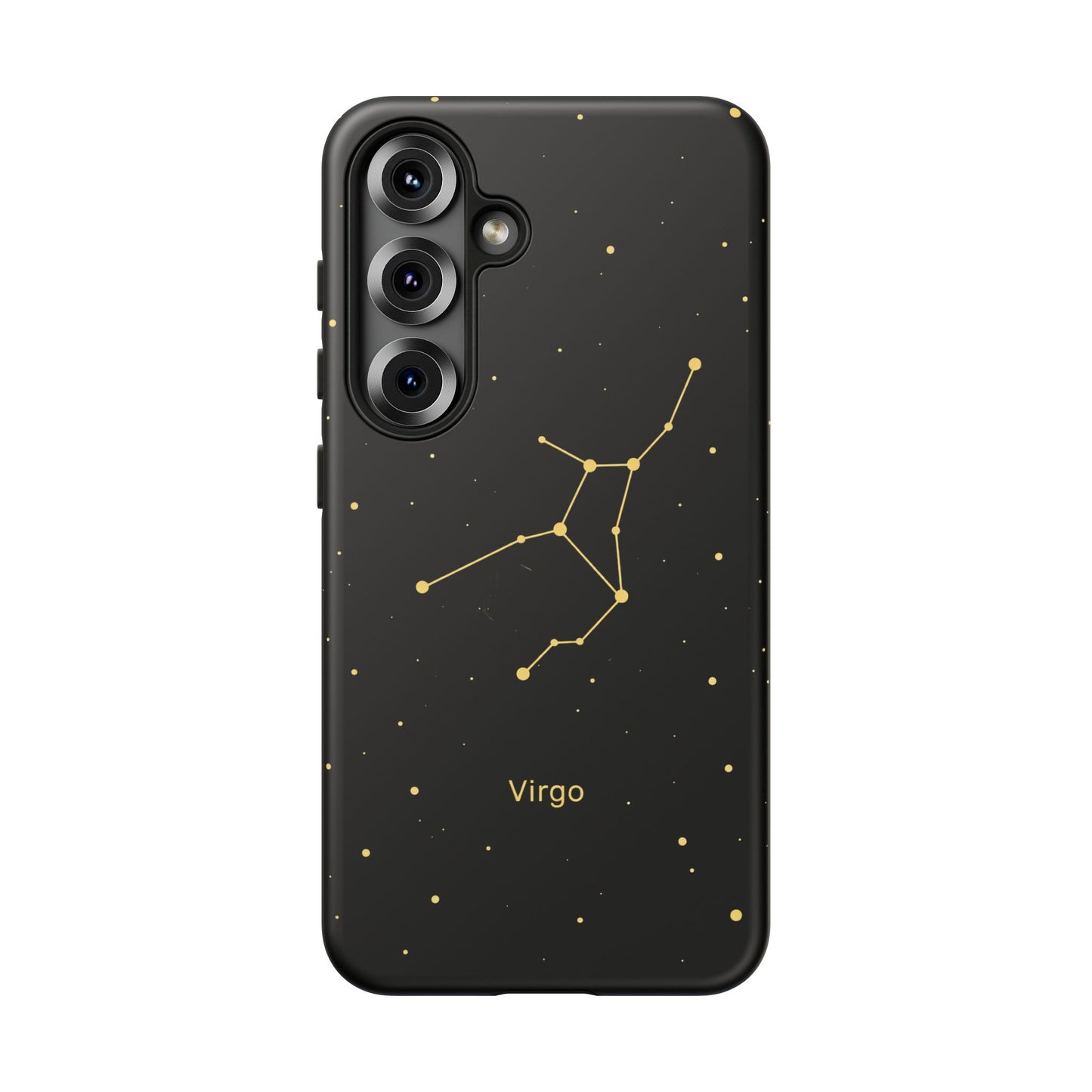 Virgo Zodiac Constellation Phone Case – Luxe Gold Celestial Cover