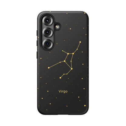 Virgo Zodiac Constellation Phone Case – Luxe Gold Celestial Cover