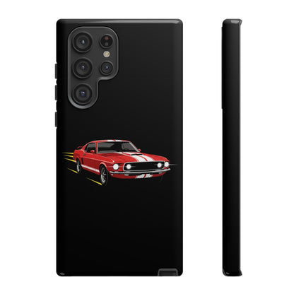 Red Muscle Car Phone Case – Classic Car Racing Tough Protective Case