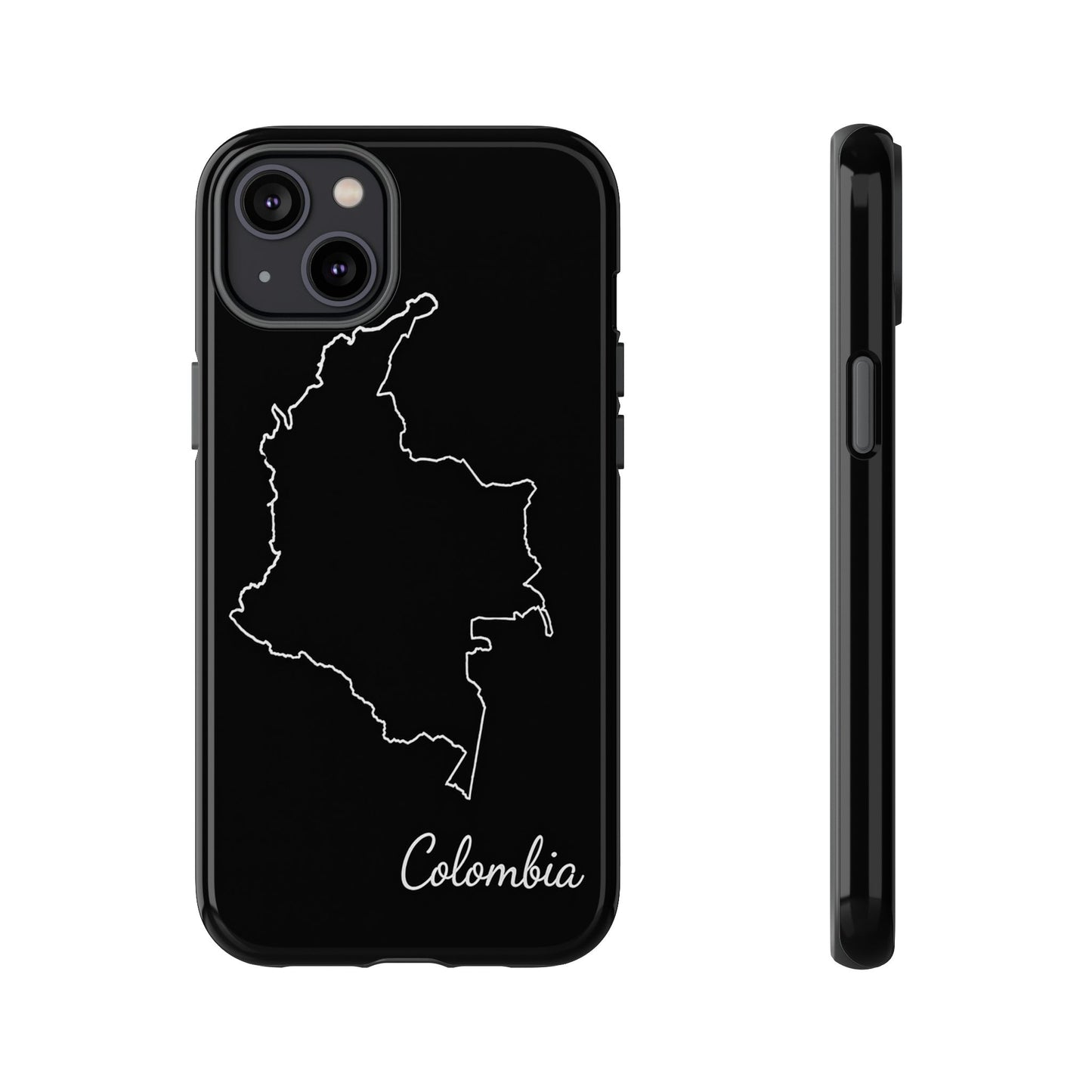 Colombia Outline Phone Case – Minimal Country Map Tough Case (iPhone, Samsung, Pixel)