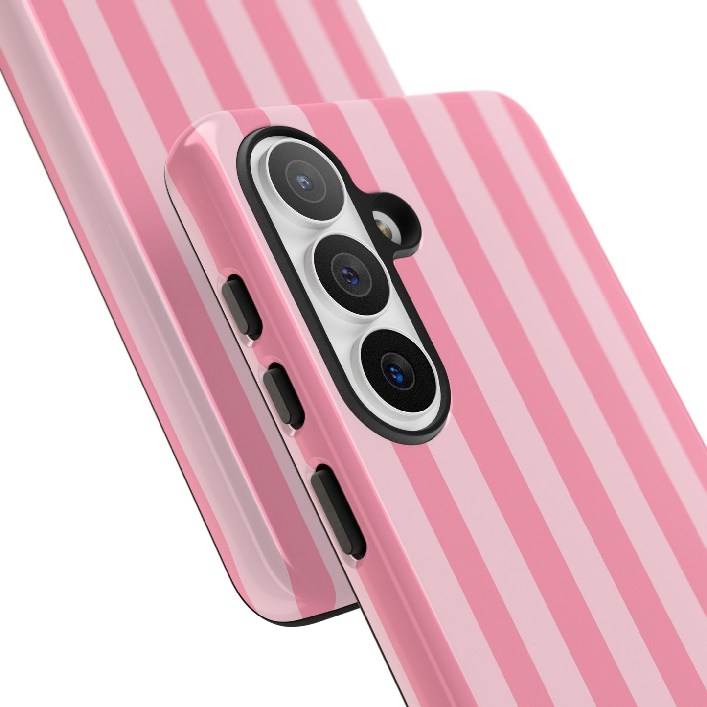 Pink Stripe Phone Case – Pastel Coquette Aesthetic Tough Protective Case