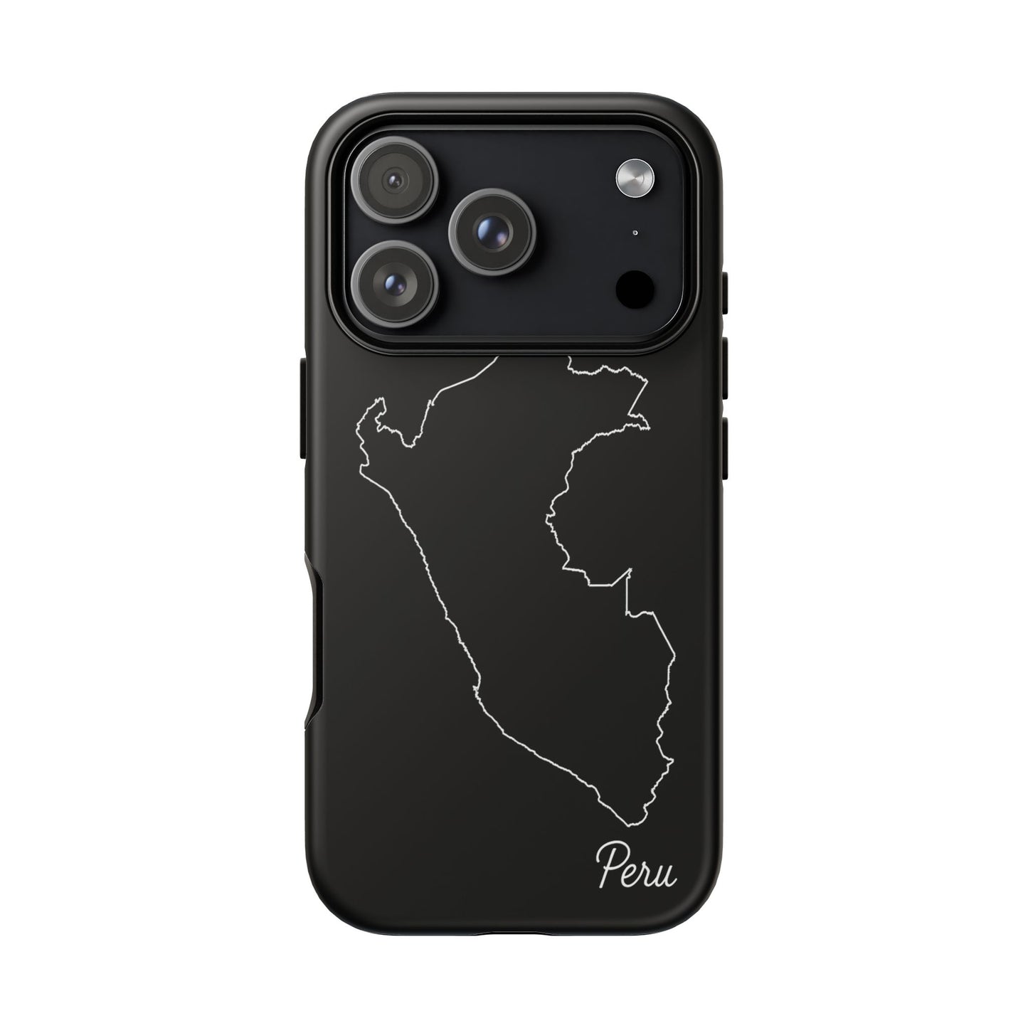 Peru Outline Phone Case – Minimal Country Map Tough Case (iPhone, Samsung, Pixel)