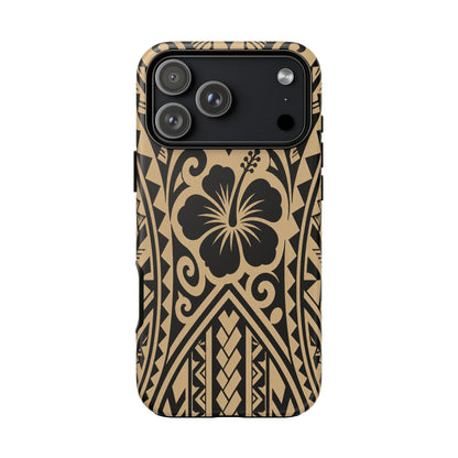 Polynesian Tribal Hawaiin Hibiscus Phone Case for iPhone Samsung Galaxy
