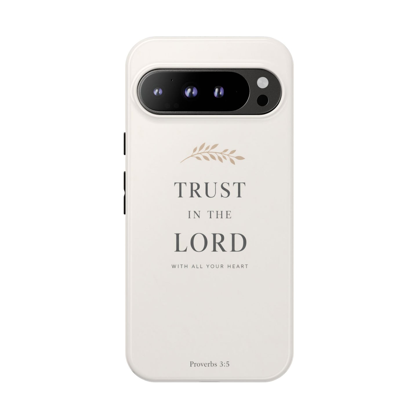 Proverbs 3:5 Christian Phone Case Trust in the Lord Minimalist Faith Cover
