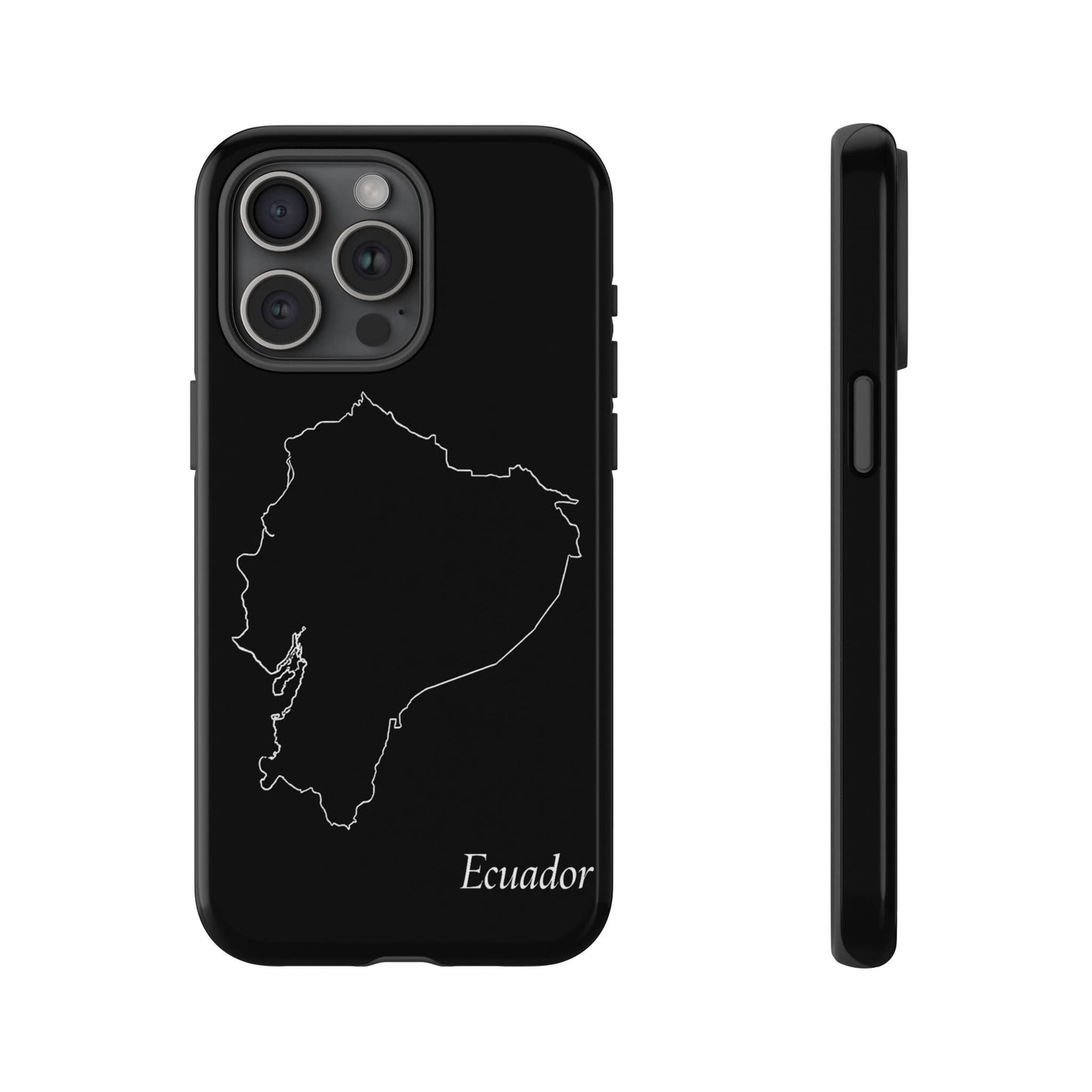 Ecuador Outline Phone Case – Minimal Country Map Tough Case (iPhone, Samsung, Pixel)