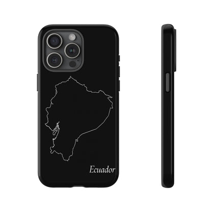 Ecuador Outline Phone Case – Minimal Country Map Tough Case (iPhone, Samsung, Pixel)