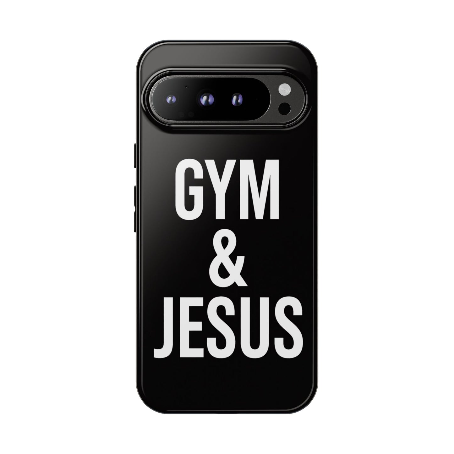 Gym & Jesus Phone Case Christian Faith Workout Gym Motivation Case