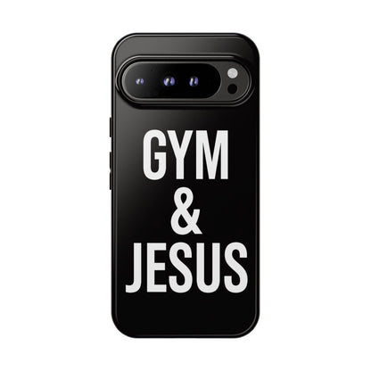 Gym & Jesus Phone Case Christian Faith Workout Gym Motivation Case