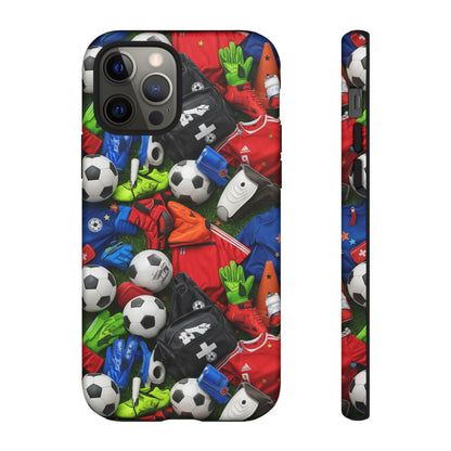 Soccer Ball Pattern Phone Case – Sports Fan Tough Protective Game Day Case