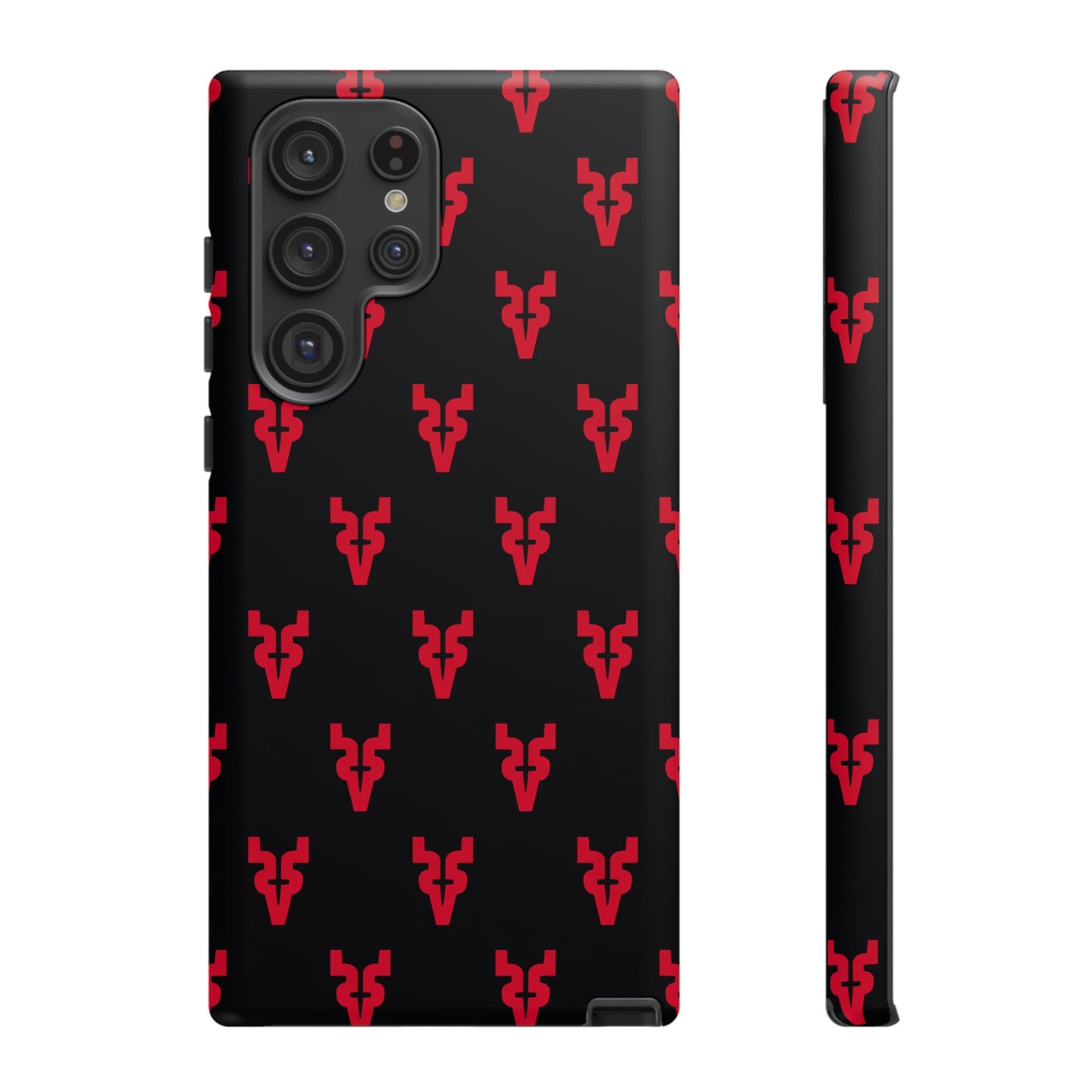 Mazatlán Bull Phone Case – Black Red Streetwear Tough Shockproof Cover