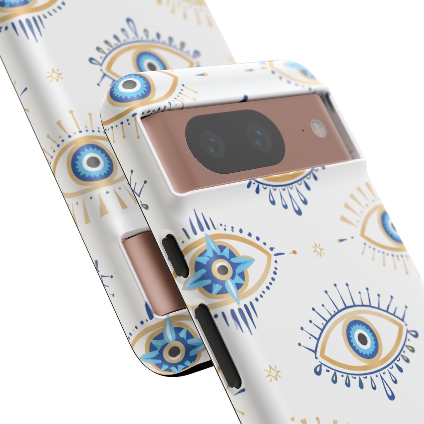 Blue Evil Eye Phone Case – Protective Slim Shockproof Cover for Iphone, Samsung Galaxy and Pixel