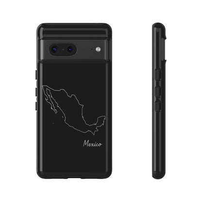 Mexico Outline Phone Case – Minimal Country Map Tough Case (iPhone, Samsung, Pixel)