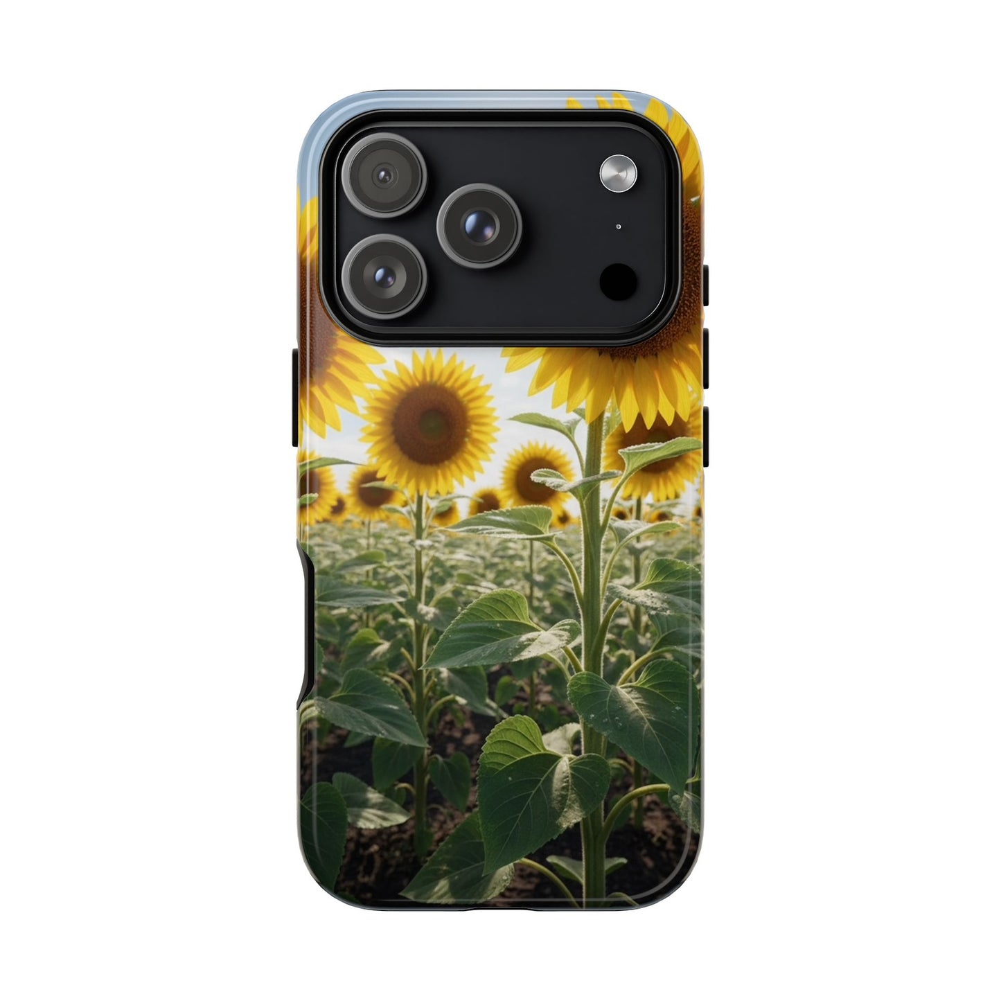 Sunflower Field Phone Case | Golden Hour Floral Aesthetic | Bright Summer Tough Case