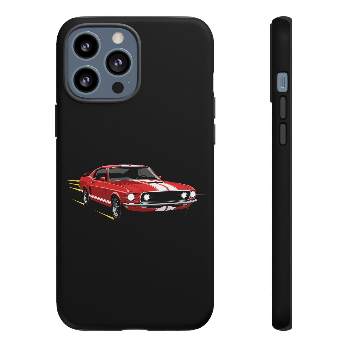 Red Muscle Car Phone Case – Classic Car Racing Tough Protective Case