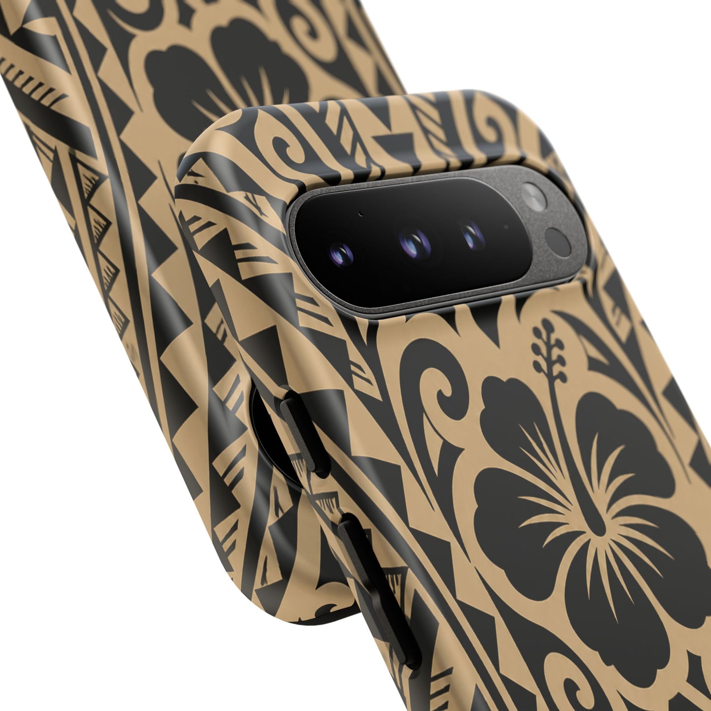 Polynesian Tribal Hawaiin Hibiscus Phone Case for iPhone Samsung Galaxy