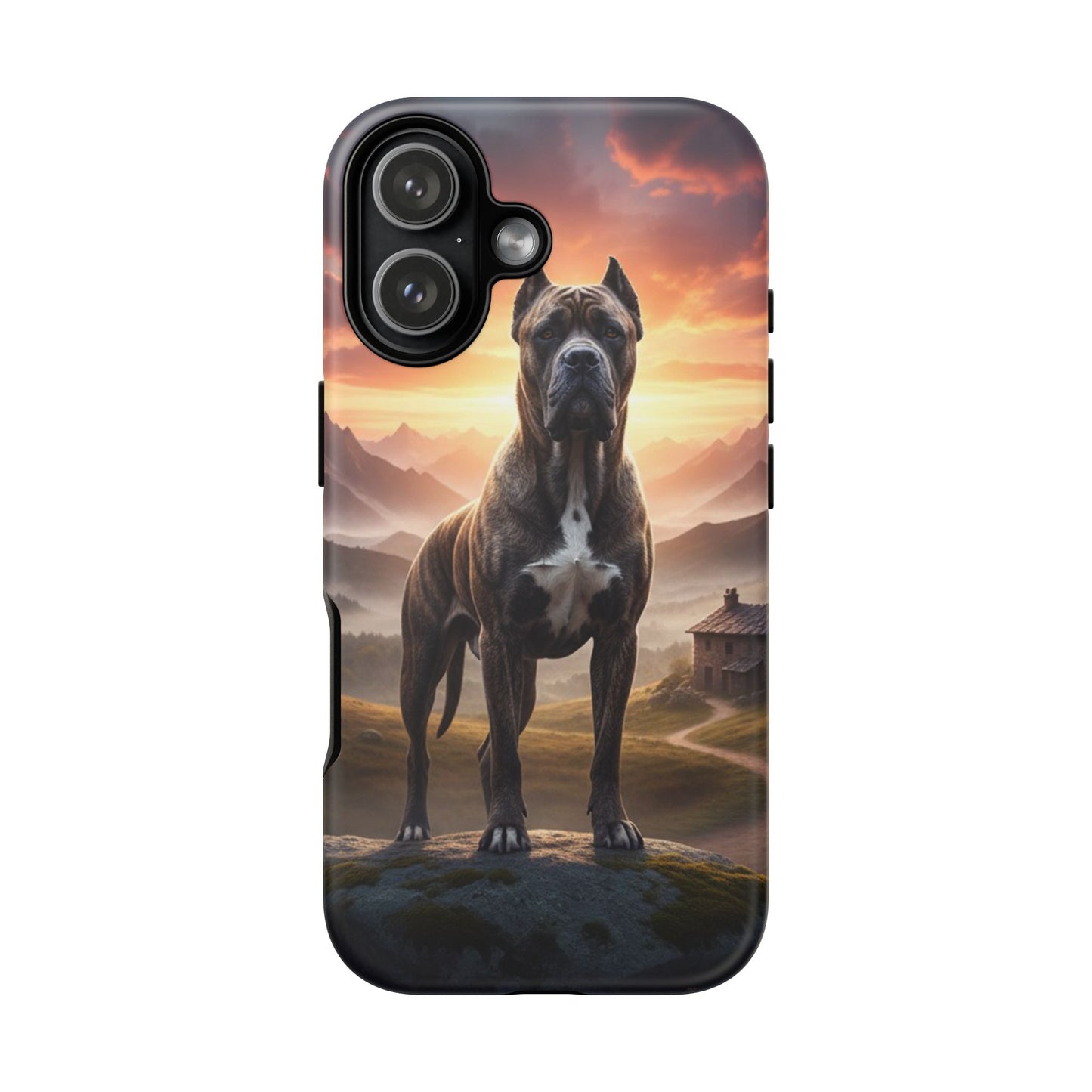 Cane Corso Phone Case – Guard Dog Sunset Tough Case (iPhone, Samsung, Pixel) | Dog Lover Gift