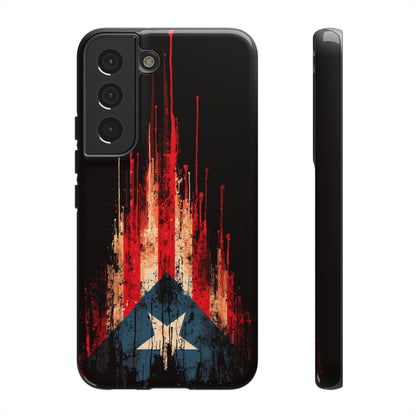 Puerto Rico Flag Phone Case | Distressed Puerto Rican Flag Tough Case | Boricua Pride Protective iPhone Samsung Cover