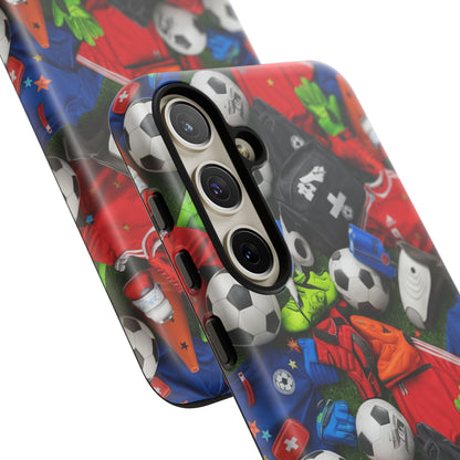 Soccer Ball Pattern Phone Case – Sports Fan Tough Protective Game Day Case