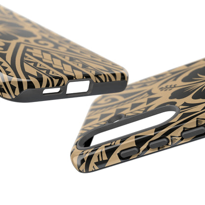 Polynesian Tribal Hawaiin Hibiscus Phone Case for iPhone Samsung Galaxy
