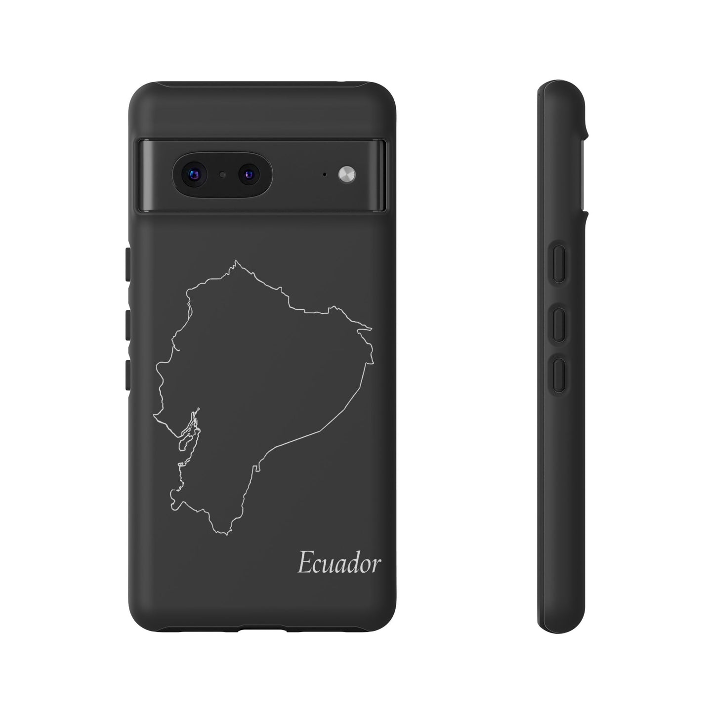 Ecuador Outline Phone Case – Minimal Country Map Tough Case (iPhone, Samsung, Pixel)