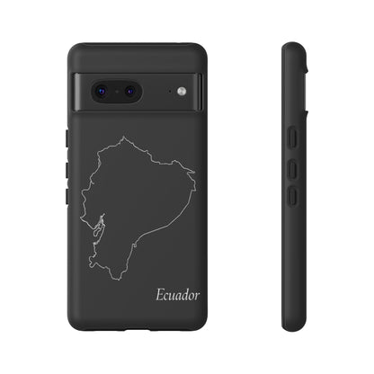 Ecuador Outline Phone Case – Minimal Country Map Tough Case (iPhone, Samsung, Pixel)