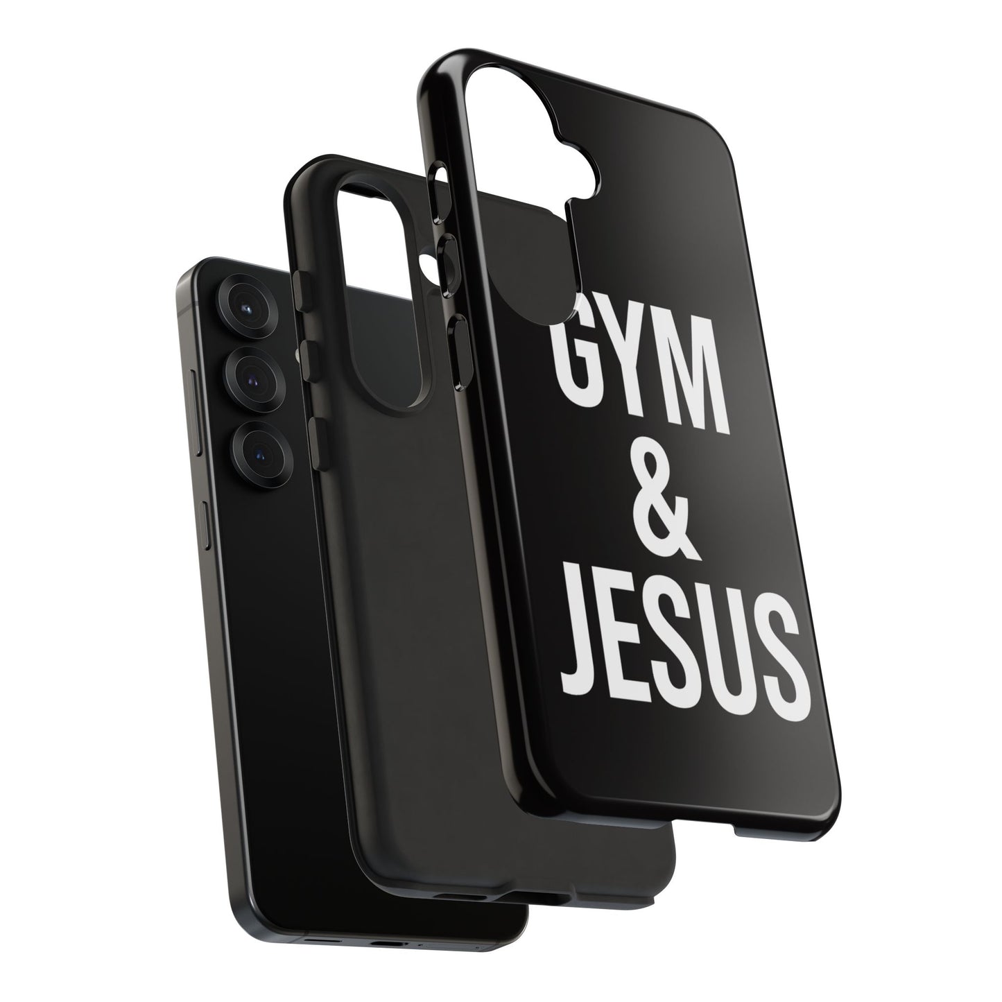 Gym & Jesus Phone Case Christian Faith Workout Gym Motivation Case